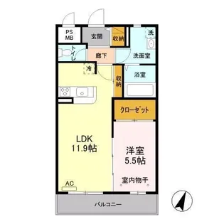 セリージャ デ トーア【4階】の間取り