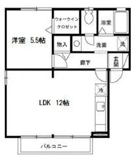 ルミエールセンジュ【2階】の間取り