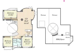 グリーンテラス元代々木【4階】の間取り