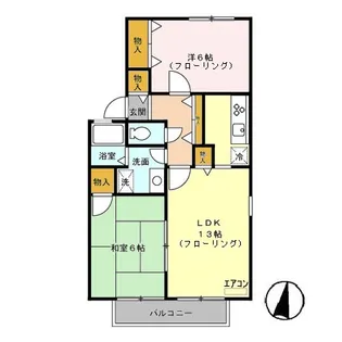 埼玉県さいたま市浦和区皇山町【アパート】の間取り