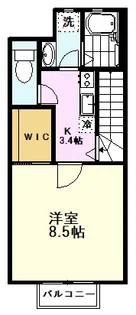東京都小平市大沼町2【アパート】の間取り