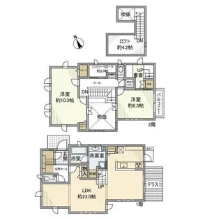 東京都町田市森野4【一戸建】の間取り