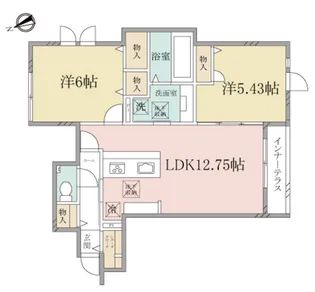 MEDELLE【1階】の間取り