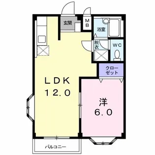 サンハイムリーベ【2階】の間取り