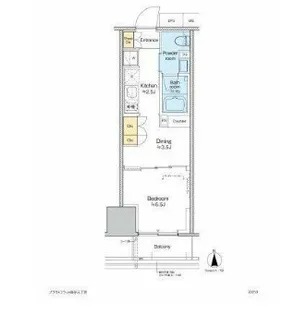 プラウドフラット四谷三丁目【10階】の間取り