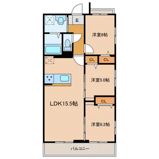 ステラII~新築賃貸マンション~【2階】の間取り