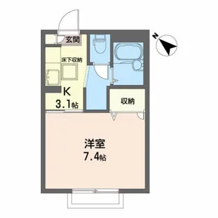マーメゾンB【1階】の間取り