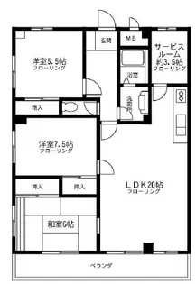 神奈川県逗子市久木2【マンション】の間取り
