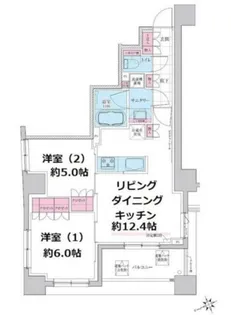 ステラメゾン三軒茶屋【13階】の間取り