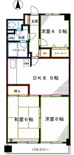 東京都杉並区上井草3【マンション】の間取り