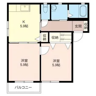 SHM ビーダ エスパシオ【2階】の間取り