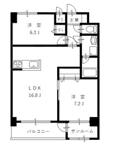 メゾン・ド・一光【10階】の間取り