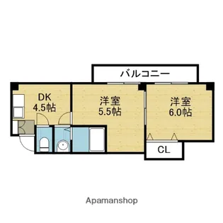 ワイズコンフォート【2階】の間取り