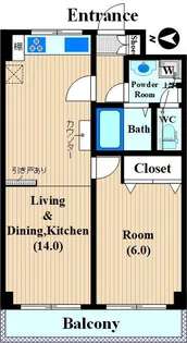 シャトーマツバラ【4階】の間取り