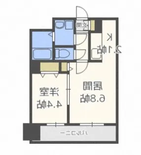 レジディア札幌駅前【9階】の間取り