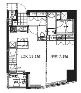 プライマル三軒茶屋【10階】の間取り