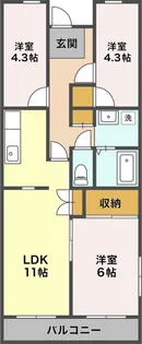 静岡県静岡市葵区昭府2【マンション】の間取り