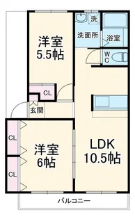 メゾンドールK【2階】の間取り
