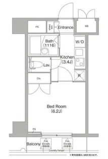 コンフォリア芝浦キャナル【8階】の間取り