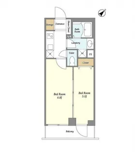 東京都渋谷区鶯谷町【マンション】の間取り