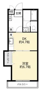 ル・シェリ【1階】の間取り