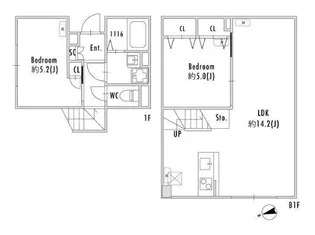 PASEO下北沢代沢IIの間取り