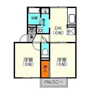 ハイツBe-5【2階】の間取り