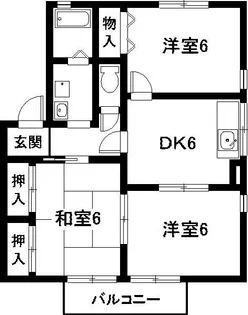 セジュール平井 A棟【2階】の間取り