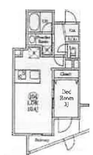 メホール シーティオ恵比寿【1階】の間取り