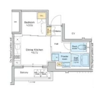 東京都墨田区東向島2【マンション】の間取り