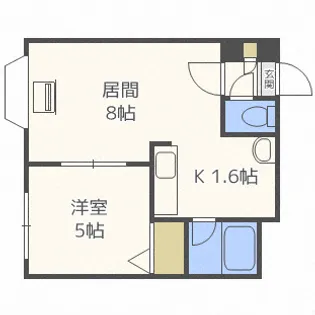 北海道札幌市中央区南五条西9【マンション】の間取り