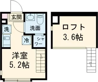 1Rの間取り画像