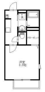 カスカータ B棟【1階】の間取り