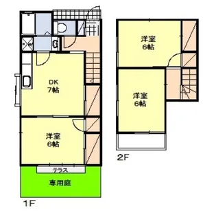 神奈川県平塚市山下【一戸建】の間取り