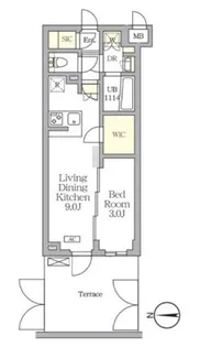 アジールコート都立大学の間取り