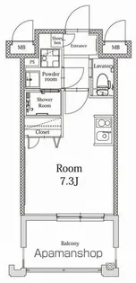 エンクレストALIVE白金【6階】の間取り
