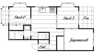 スターハイツ三軒茶屋【1階】の間取り