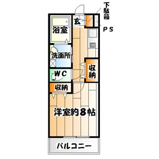 ヴィラ月見山【2階】の間取り