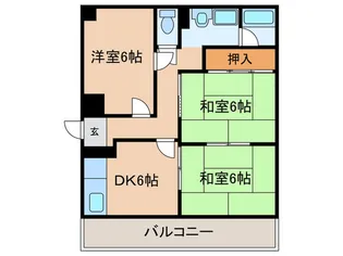ハイツエリカ【3階】の間取り