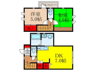 大阪府池田市建石町【一戸建】の間取り