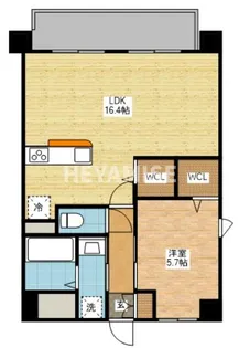 グランドステージ西山【4階】の間取り
