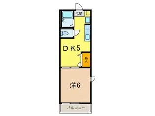川原ハイツ【2階】の間取り