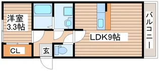 アスコット植松【1階】の間取り