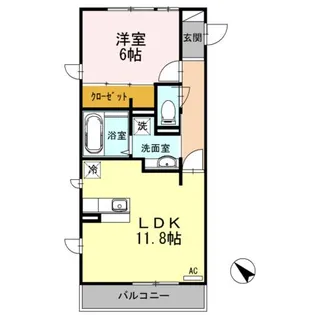 ドルチェヴィータ【2階】の間取り