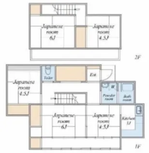 神奈川県川崎市多摩区枡形1【一戸建】の間取り