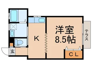こすもす【1階】の間取り