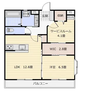 カーサグレイス【2階】の間取り