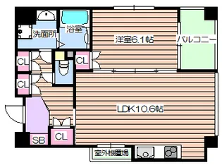 K・H・E【4階】の間取り