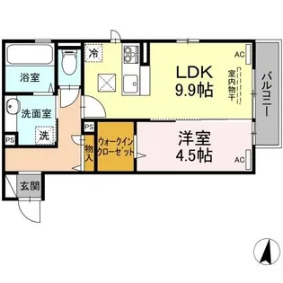 サンティエ【1階】の間取り