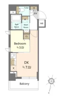 SHOKEN Residence西馬込【5階】の間取り
